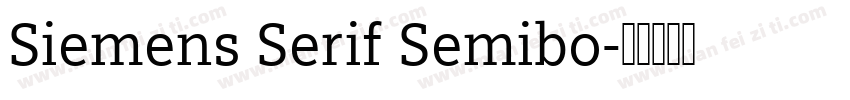Siemens Serif Semibo字体转换